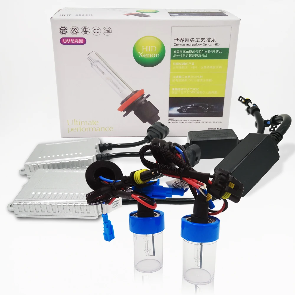 Ксеноновая лампа H7 AC 55 Вт тонкий металлический балласт комплект HID ксеноновая для