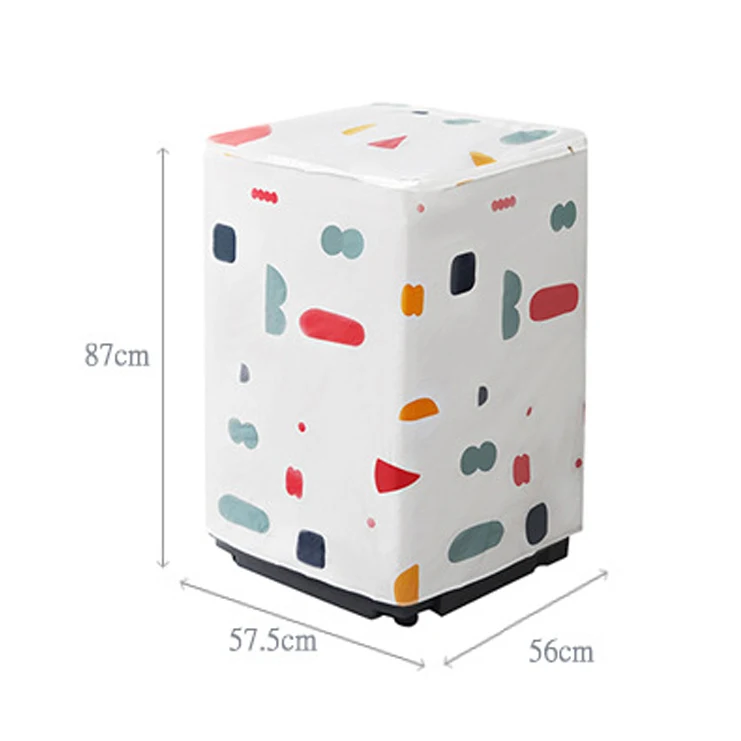 

Washing Machine Covers Dust Proof Waterproof Anti-Splash and Anti Sunlight Floral/Geometry Pattern Printing Household F2