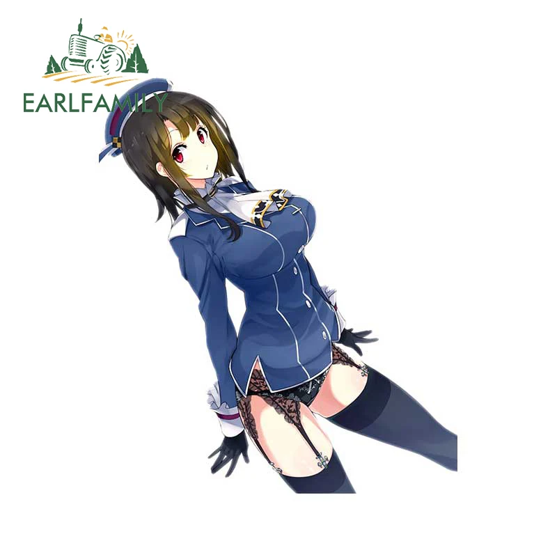 

EARLFAMILY 13cm x 11.2cm for Kantai Collection Decal Trunk Air Conditioner Personality Vinyl Material Motorcycle Car Stickers