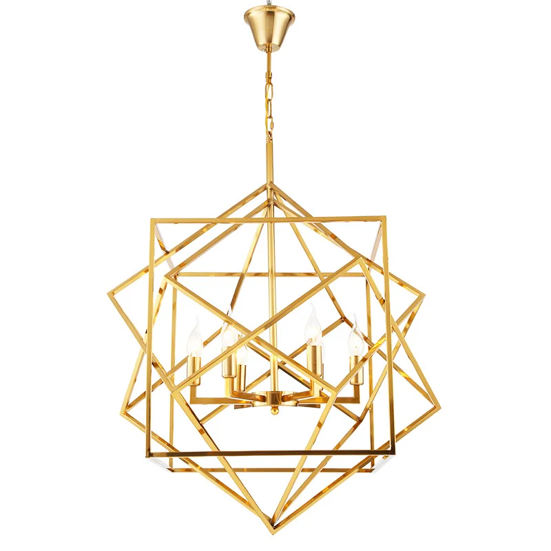 

Postmodern Living Room Dining Led Hanging Lights Nordic Creative Bedroom Study Iron Art Pendant Lamp Simple Gold Kitchen Fixture