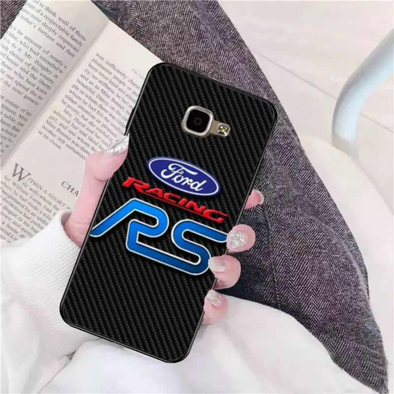 

ZFGHSHYQ Car Ford Black TPU Phone Case For Samsung A 9 10 20 30 40 M20 S 30 31 J5(2015) J5prime 6 7 Plus