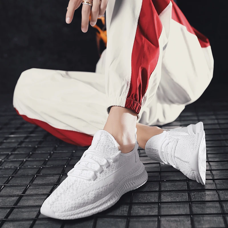 RUIFF Мужская обувь дышащая однотонная для бега спортивная уличная Уличная