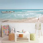 Пользовательские 3D настенная Современная Приморская пейзаж фото обои Гостиная ТВ диван спальня домашний декор Papel де Parede Sala 3 D