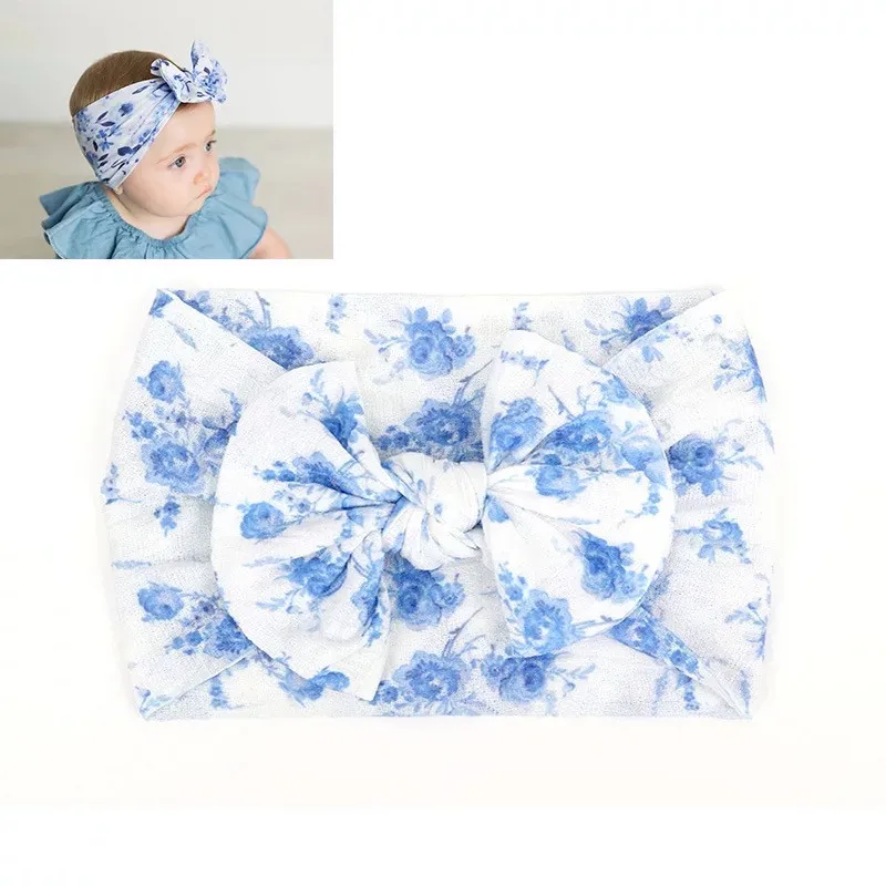 Новая цветная Бохо повязка на голову для новорожденных эластичная лента Детские
