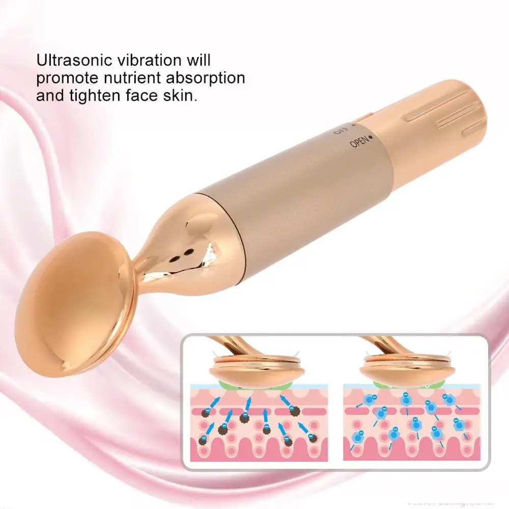 Ultrasonic Slim Lift Tighten Face Beauty Device Skin Spa Cleaner Massager Stick Tightening Wrinkle Removal Care | Красота и здоровье