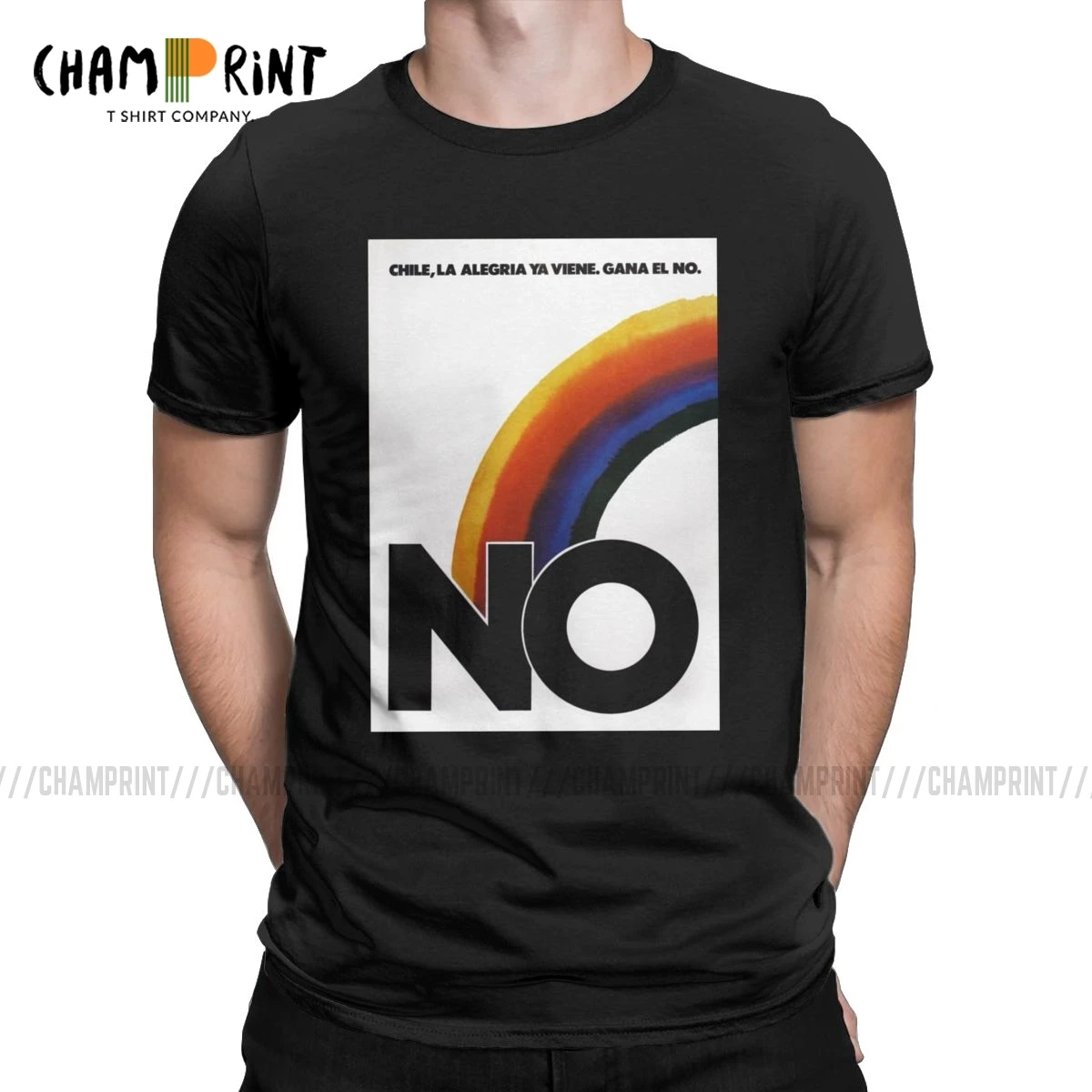 Мужская хлопковая футболка с коротким рукавом круглым вырезом и рукавом|Мужские