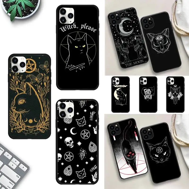 

Witches moon Tarot Mystery totem Phone Case For iPhone 13 11 8 7 6 6S Plus X XS MAX 5 5S SE 2020 XR 11 pro Funda capa