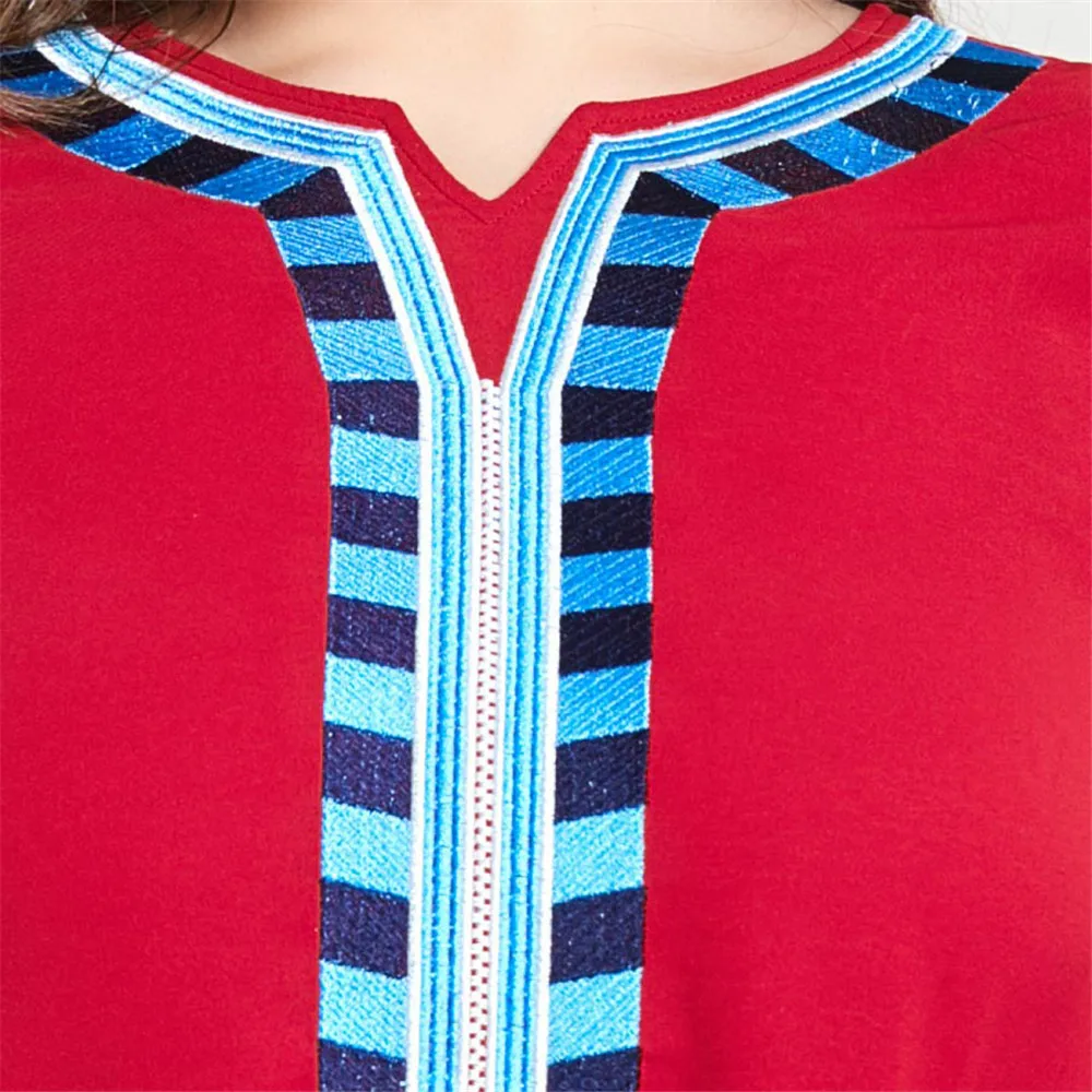 

Plus Size Muslim Women Long Dress Ethnic Vintage Abaya Plus Size Loose Casual Arab Maxi Robe Ramadan Islamic Vestido Kaftan New