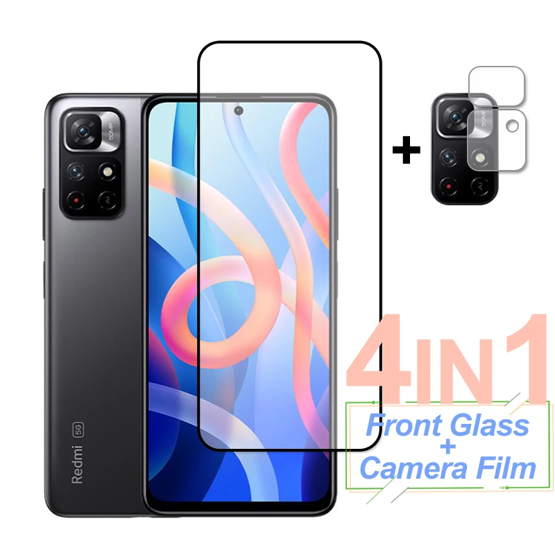

Защитная пленка для экрана Xiaomi Poco M4 Pro, закаленное стекло, Защитная пленка для объектива камеры телефона Poco X3 GT F3 M3 M4 Pro
