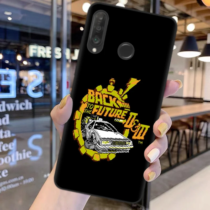 

Back To The Future Time Machine Silicone Phone Cover Case For Huawei Honor P20 P30 P40 Mate20 8X 9X 10i 30i 10 20 30 Pro Lite