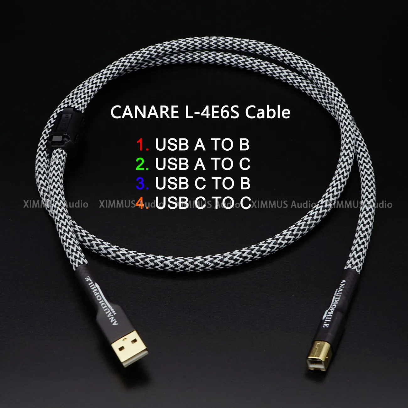 

HiFi CANARE USB-кабель USB Type A-B/USB A-C/USB C-B/C-C