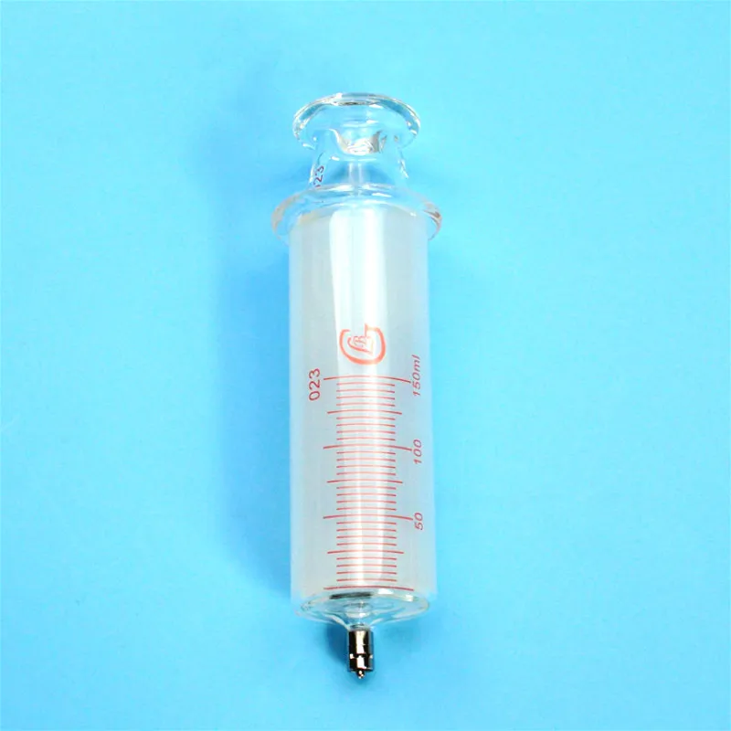 Стеклянные шприцы большого размера 150 мл со стеклянными калибрами/шприцами