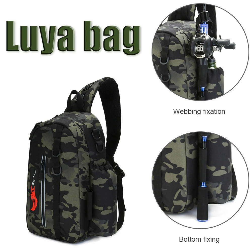 

Men Hiking Military Tactical Shoulder Bag Camping Sports Trekking Climbing Crossbody Fishing Outdoor Chest Bag for Male