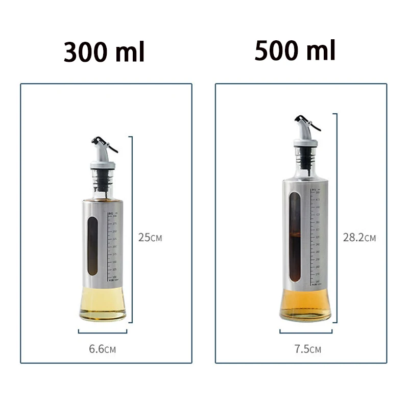 Кухонная стеклянная бутылка для масла уксуса оливкового бутылка-диспенсер |