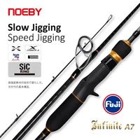 noeby slow jigging rod 1 96m spinning casting rod 45lb 65lb line 150 260g lure weight fuji sic guide for sea fishing rod