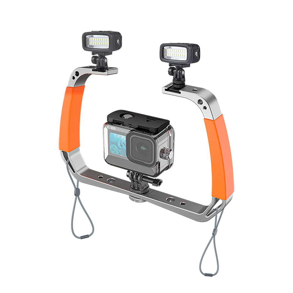 

Ручка для подводного плавания GoPro Hero 5 6 7 8 с креплением для холодного башмака ремешок на запястье водонепроницаемые экшн-камеры идеальное сн...