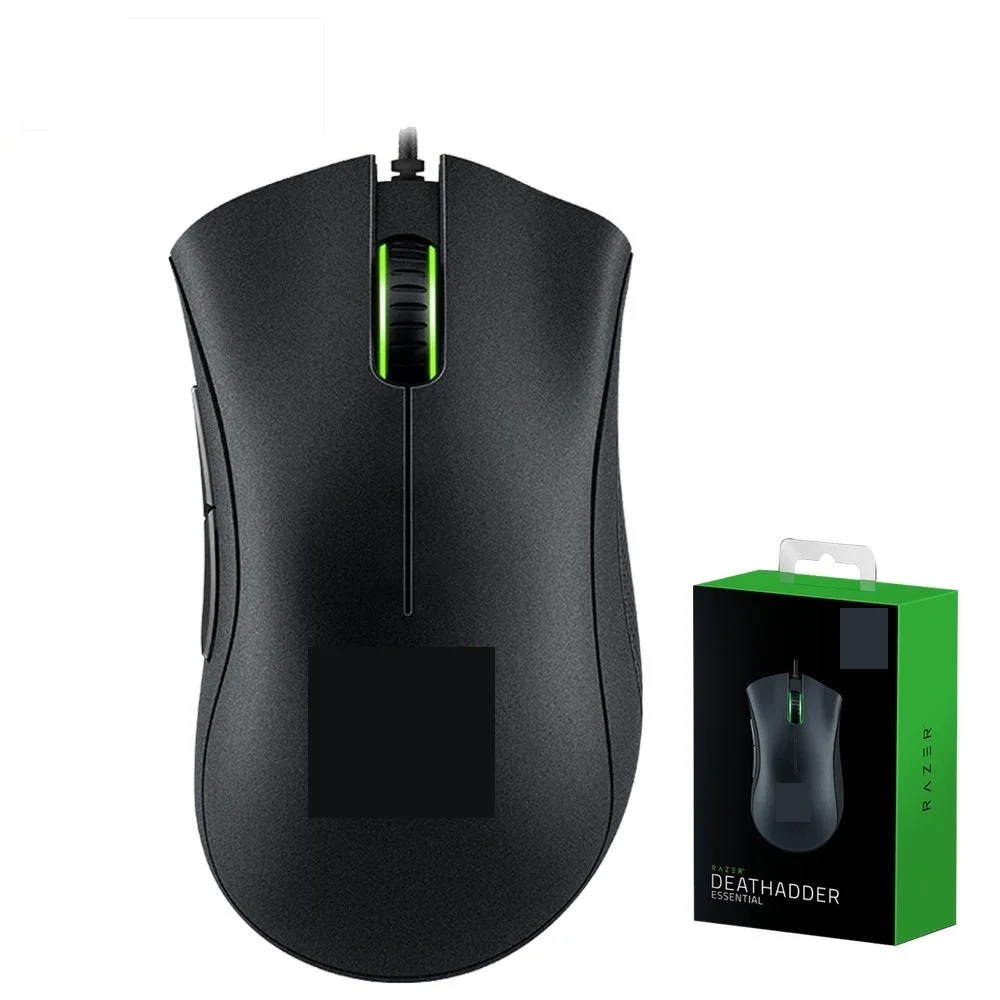 

Проводная игровая мышь Razer DeathAdder, мышка 6400 точек/дюйм, оптический сенсор, 5 кнопок, игровая мышка для ноутбука, ПК, геймера,