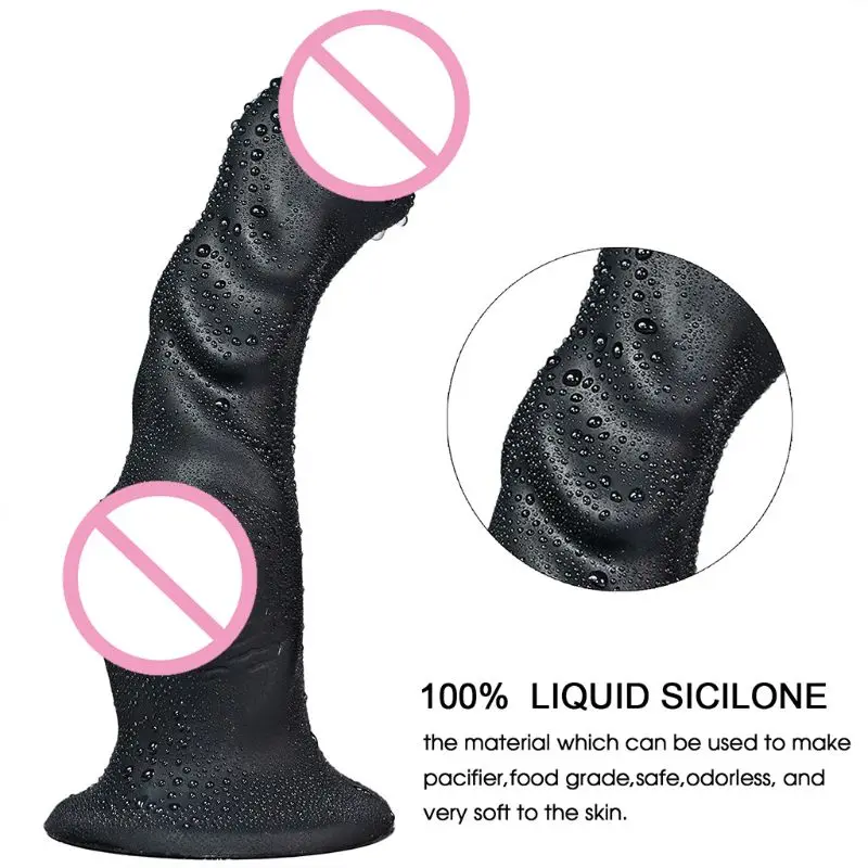 Реалистичный силиконовый фаллоимитатор точки G анальная пробка Анальная с