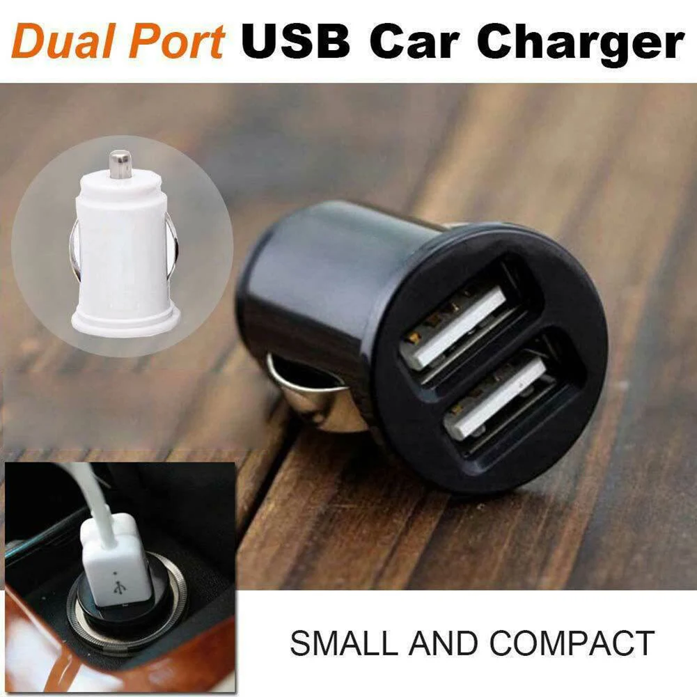 Мини-автомобиль Зарядное устройство 2.4A 3.2A Dual USB быстрой зарядки Мощность
