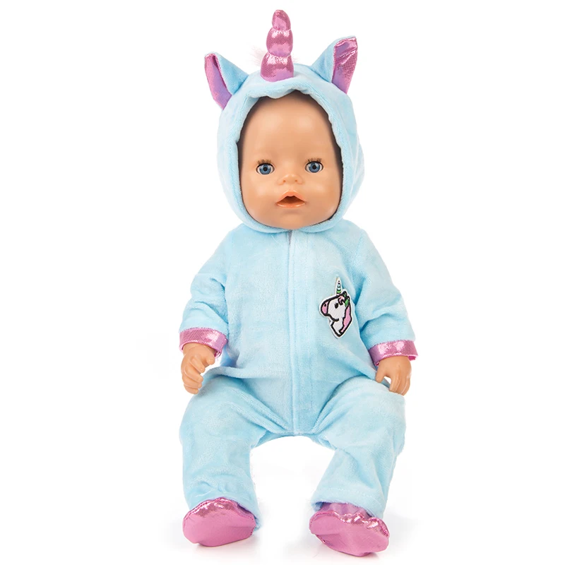 

Baby New born Fit 17 inch 43cm Doll Accessories Warm Jumpsuit+shoes Doll Clothes For Baby Gift
