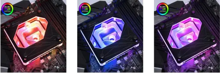 BYKSKI cpu кулер совместимый Intel LGA 115x, X99, X299, cpu водоблок поддержка arua ASUS motherbaord cpu-XPR-A-MK-V3 - Цвет лезвия: 5V 3PIN RBW