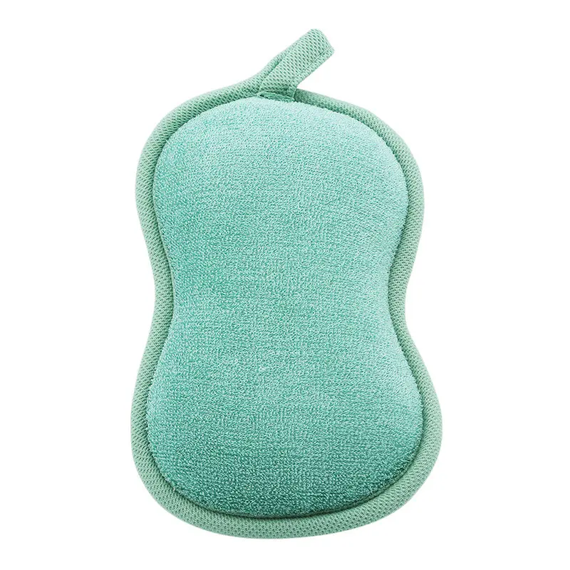Green Популярная Детская щетка для ванны, мягкая детская губка для ванны с рисунком из мультфильма, пуховка для пудры, милая детская одежда для новорожденных, продукт для душа, полотенце, мяч - Цвет: Green