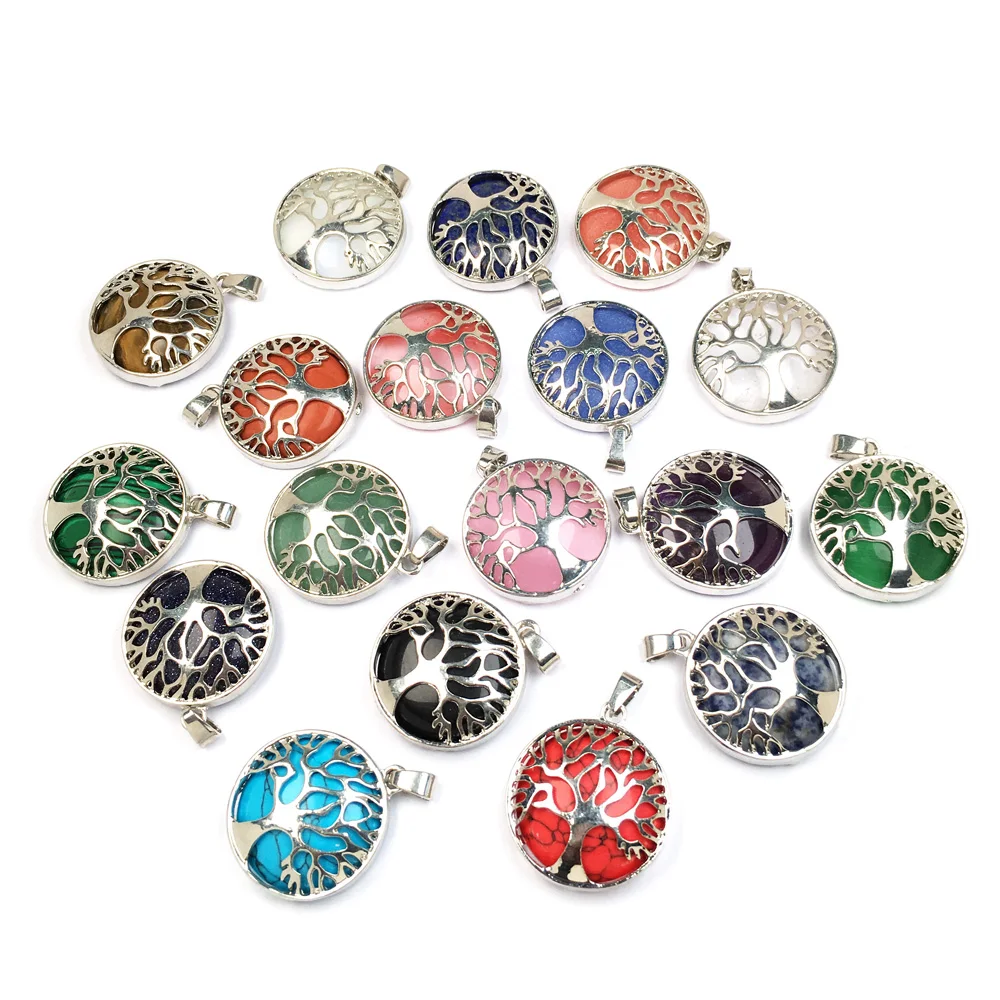 Модные подвески из натуральных камней ручной работы креативные Подвески для