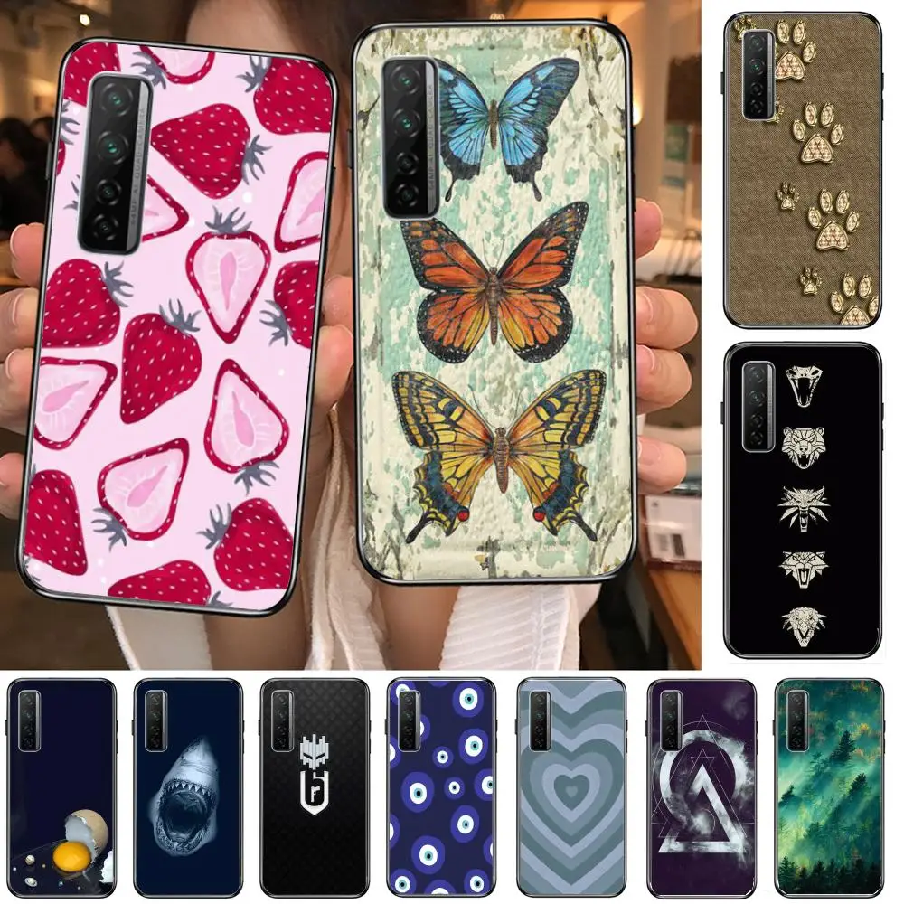 

Exquisite products Phone Case For Huawei mate 40 30 10 20 40 8 9 Lite Z Pro Black Etui 3D Coque Painting Hoesjes 5g black
