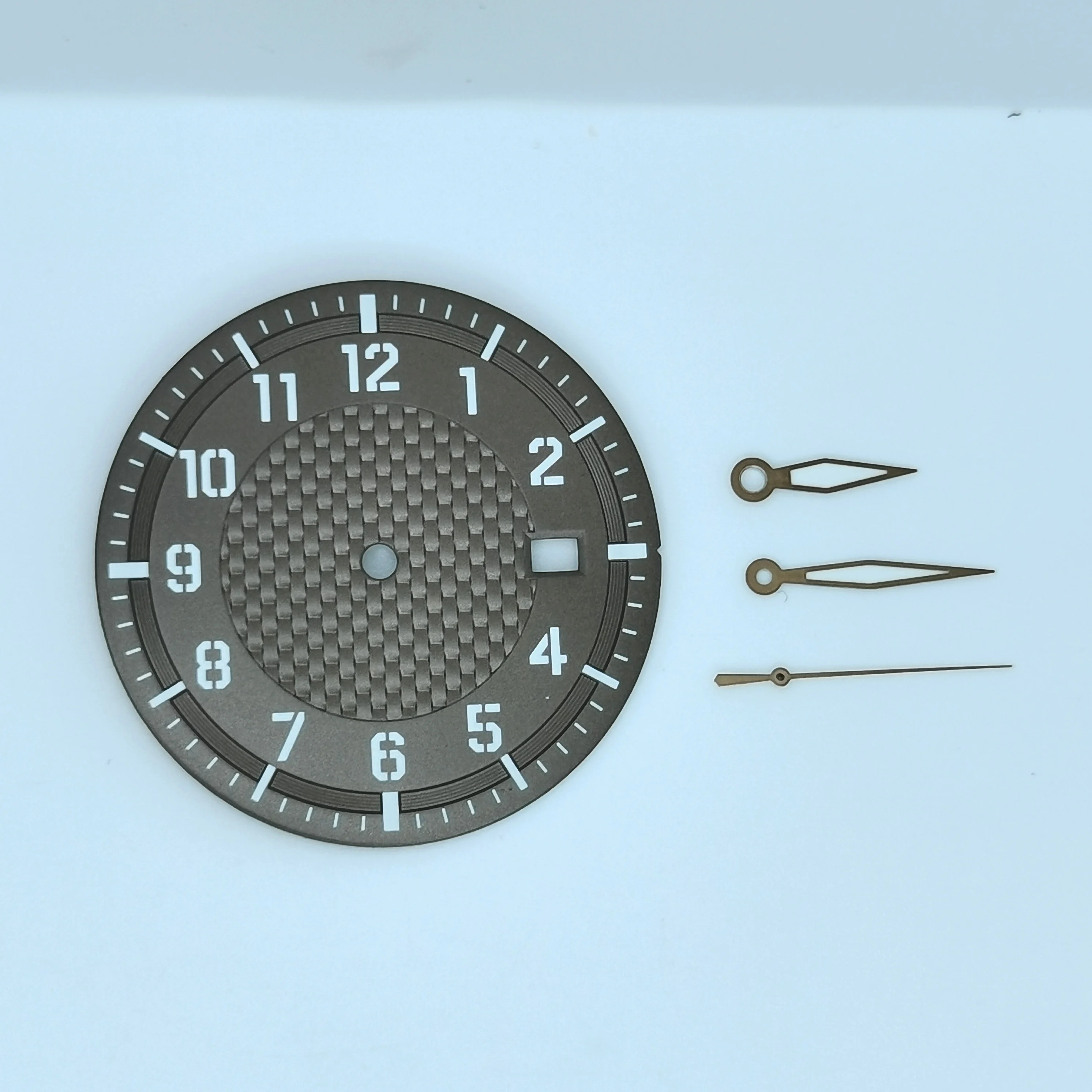 New Watch Parts 33.8MM Green Night Light Dial Add Hands Fit NH35 Automatic Mechanical Movement