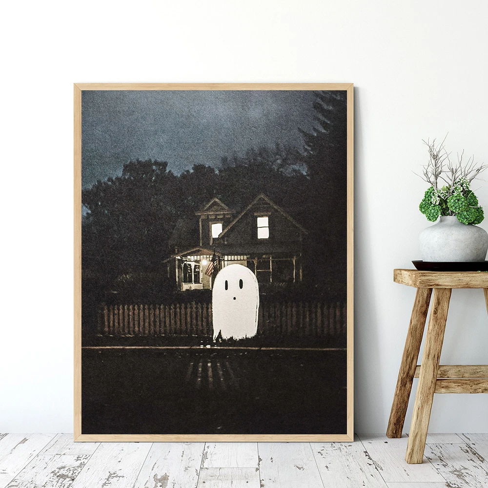 Плакаты на Хэллоуин печать холсте фотография призрак плакат фольклорное