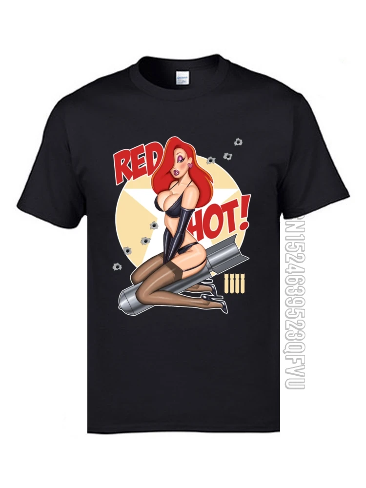 Пикантные футболки Pin Up Boom красные топы с принтом оружия бомбы для взрослых
