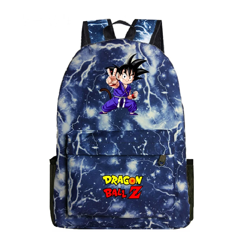 Небесно-голубой Dragon Ball Z рюкзаки для девочек-подростков; для девочек и мальчиков, школьный рюкзак для ноутбука рюкзак дорожный рюкзак сумка Повседневное рюкзак Sac A Dos - Цвет: Небесно-голубой