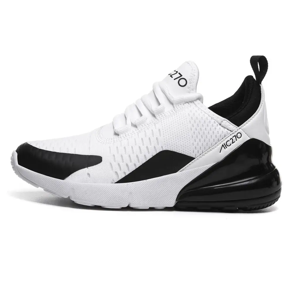 G38 white black Мужские кроссовки; Zapatillas Deportivas Hombre; дышащая 270 Повседневная обувь; Sapato Masculino Krasovki - Цвет: G38 white black