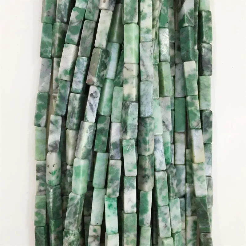 4*13 мм прямоугольник природных минералов камень Китай Цинхай изумрудные бусины