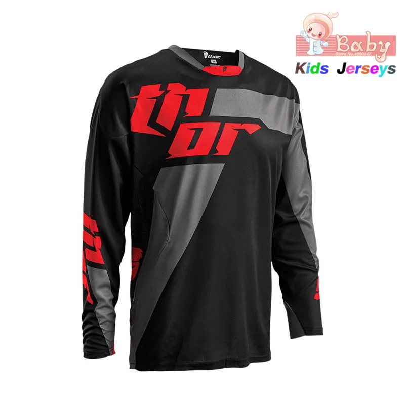 7 Детская футболка с длинным рукавом, одежда для велоспорта, Джерси для велоспорта, одежда для горного велосипеда, быстросохнущая футболка - Цвет: 7