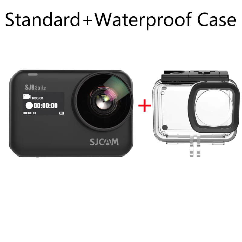 SJCAM SJ9 серии SJ9 Strike SJ9 Max GYRO Body Водонепроницаемый 4K Экшн-камера потоковая 2,4G Wifi Спорт DV - Цвет: SJ9 Strike add Case