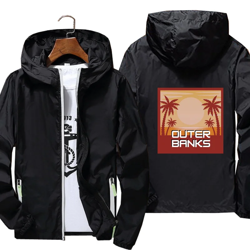 

Мужская ветрозащитная куртка, светоотражающая кожаная брендовая куртка с принтом, весна-осень 2021