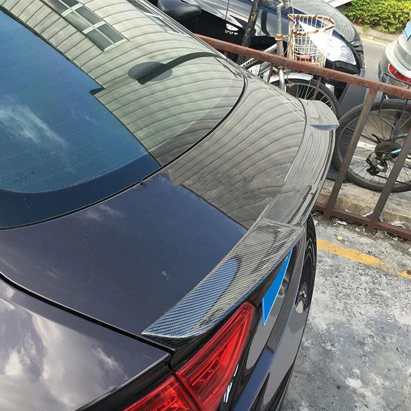 A5 модифицированный V стиль углеродное волокно задний багажник спойлер крыло