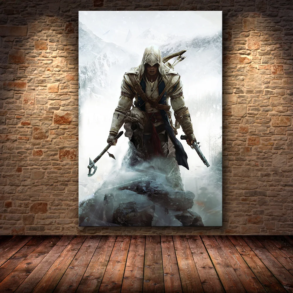 12 Без рамки игра Плакат Украшение живопись Assassin's Creed на HD холсте Картина на холсте художественный плакат стены искусства холст - Цвет: 12
