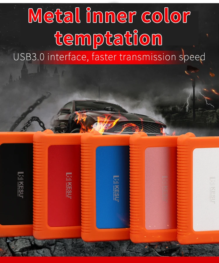 KESU 2,5 дюймов внешний жесткий диск 80GB для хранения USB3.0 HDD Портативный внешний HD Жесткий диск для ПК/MAC Настольный Ноутбук