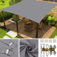 waterproof sun shade sail 3x2m 3 6x3 6x3 6m 98uv block sun shelter for outdoor patio garden backyard lawn with hardware kit