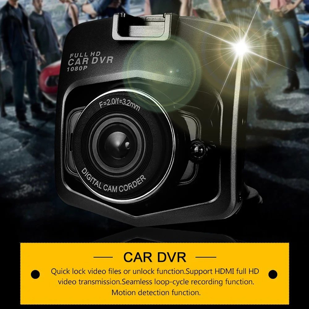 Автомобильный видеорегистратор 1080P HD автомобильная камера s с детектором