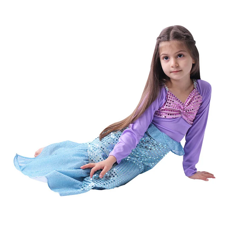 

sexy costumes for baby girls princess ariel dress The little Mermaid Ariel princess Cosplay clothing mermaid dress jumpsuit