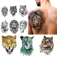 29 sheetset temporary tattoos stickers large fake body arm chest shoulder tattoos for men women 3d animal waterproof tattoos