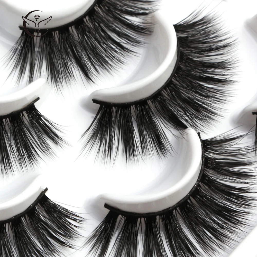 Mink eyelashes 3d mink hair eyelashes10 pairs long makeup 3d faux nature fake lashes extension false eyelashes Wholesale(10P