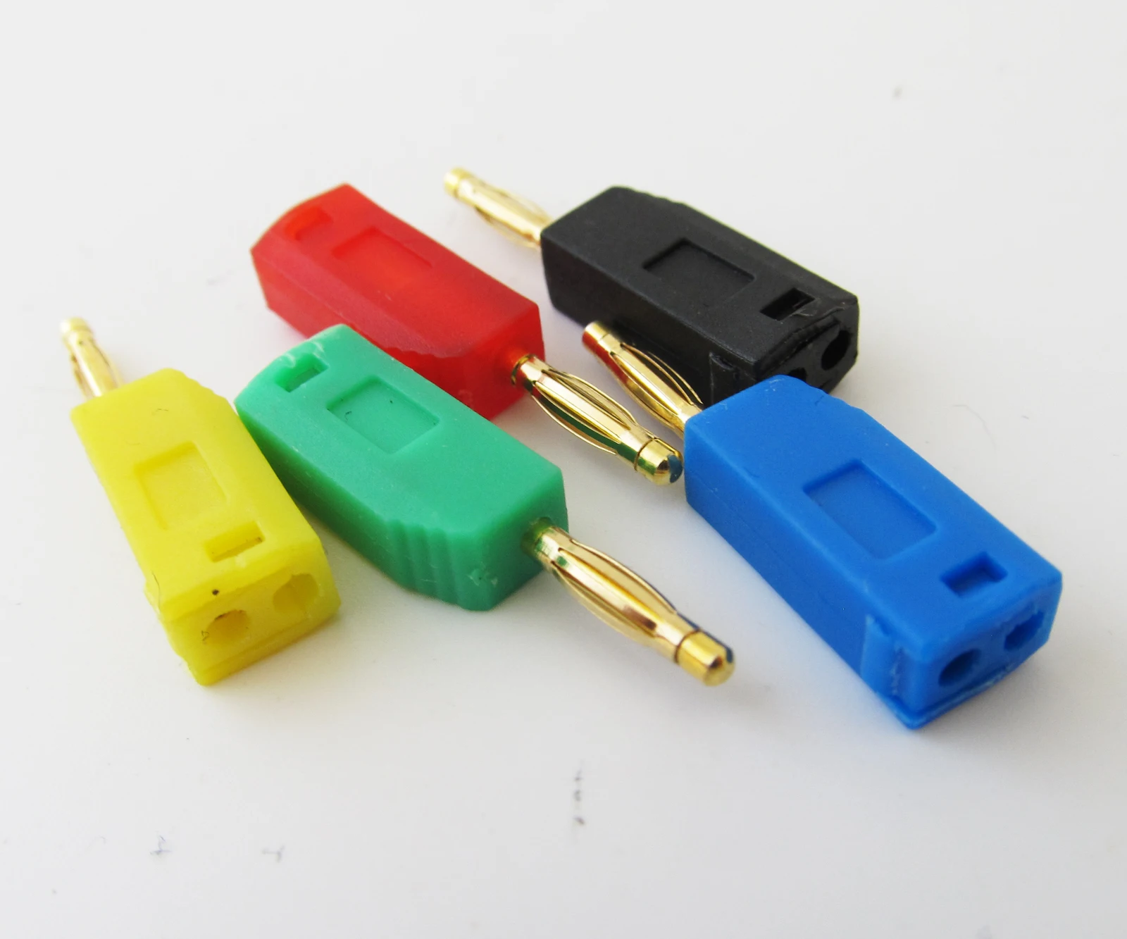 1 комплект мини 2 мм золотистый штырь радиатор Штабелируемый штекер типа банан 5