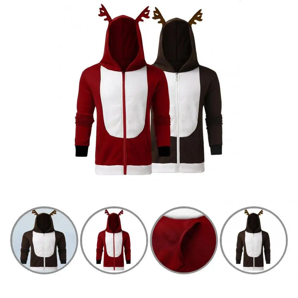 

Кардиган с капюшоном, праздничная Рождественская Толстовка с капюшоном, мягкая Рождественская Толстовка в стиле пэчворк для веселья