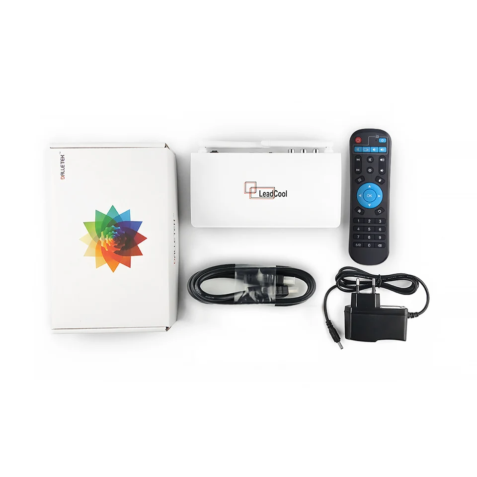 Leadcool HD Smart TV приставка Android 9 0 Amlogic S905W четырехъядерный H.265 ТВ 4K медиаплеер 2 4 ГГц Wifi