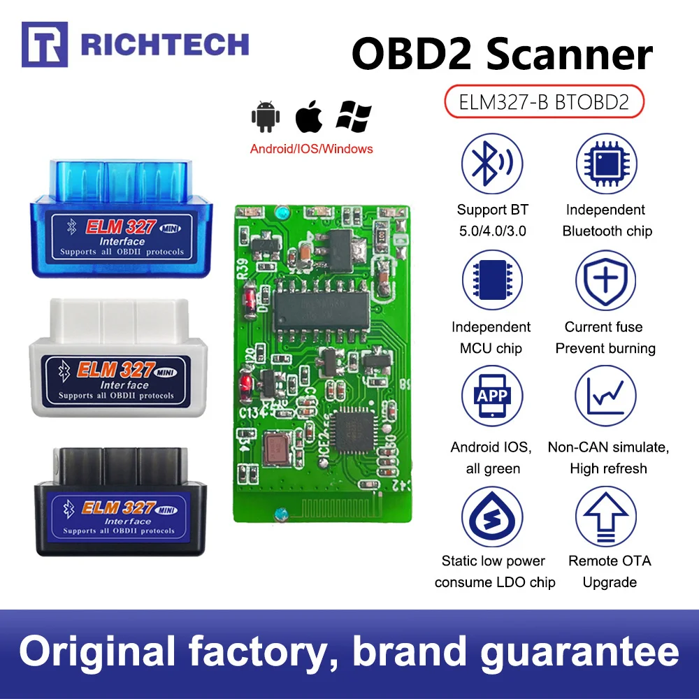 Автомобильный диагностический инструмент Thinmi Mini Elm327 Obd2 с Bluetooth базовая версия