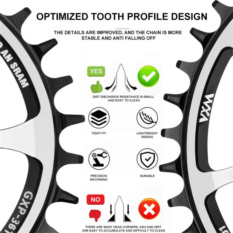 Передняя звезда VXM для велосипеда узкая широкая овальная Boost DUB GXP прямое смещение